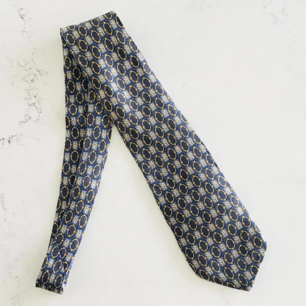 100% silk tie designed by John Comfort for Harrods London - Picture 1 of 3